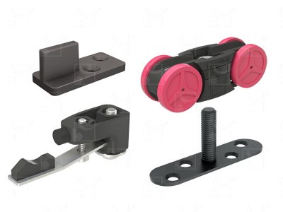 Gear for doors weighing up to 80 kg