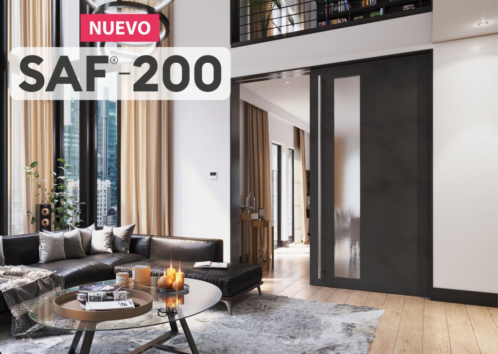 NUEVO: Nuestro sistema SAF con amortiguador para puertas interiores pesadas: SAF-200