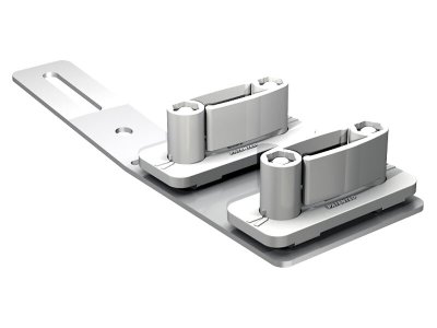 Patin double en plastique blanc