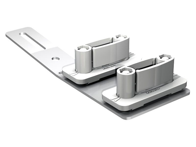 Patin double en plastique blanc Patin double en plastique blanc