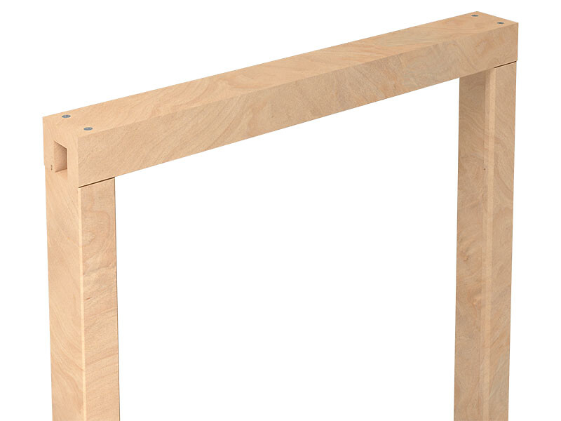 SAF-FOLD Bausatz Holzzargen für Türen bis 80 kg, geeignet für Innenbereich