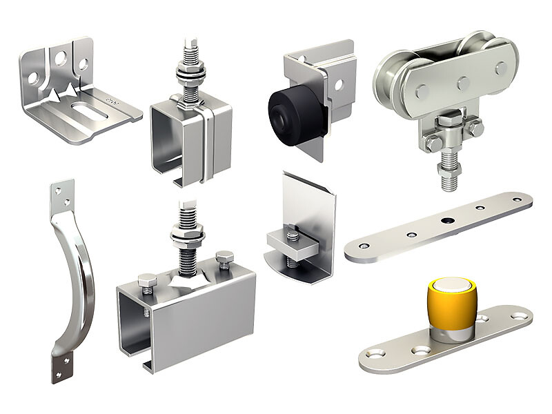 Garniture pour une porte de 150 kg