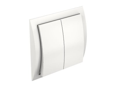 Wired switch with 2 push buttons for hinged and sliding shutters