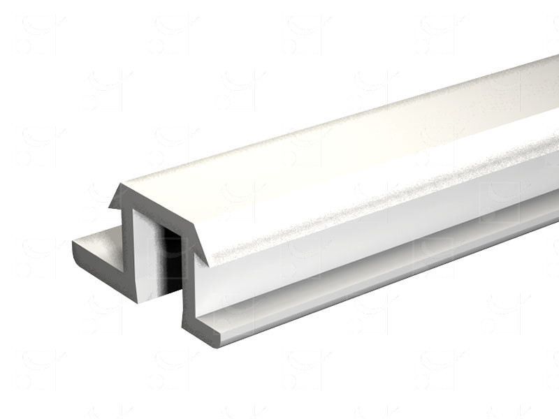 Rail PVC blanc - 5 m