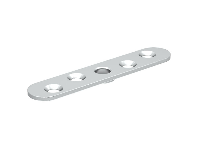 Mounting plate for edge fixing
