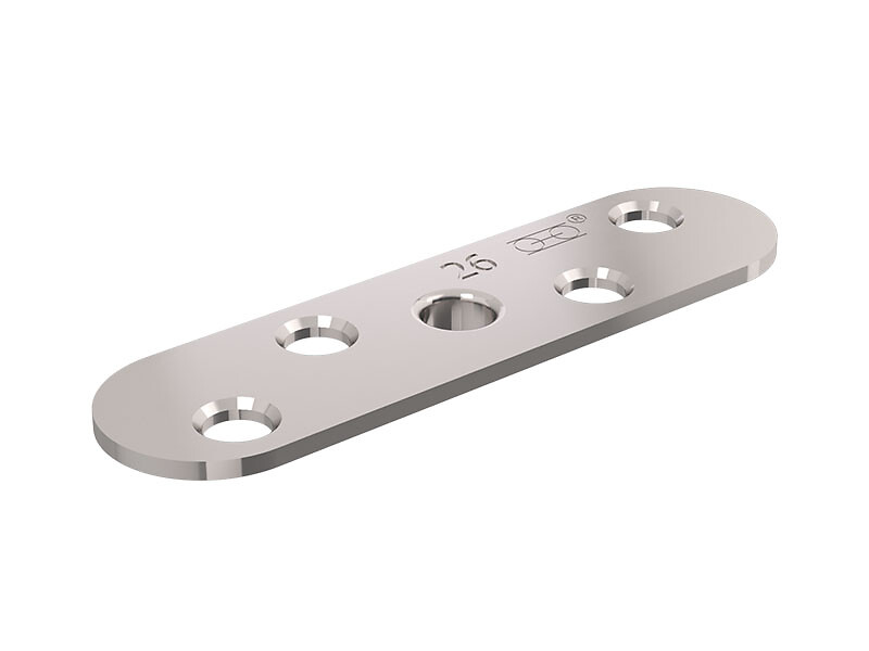 Placa / canto para tornillo M8 Placa / canto para tornillo M8