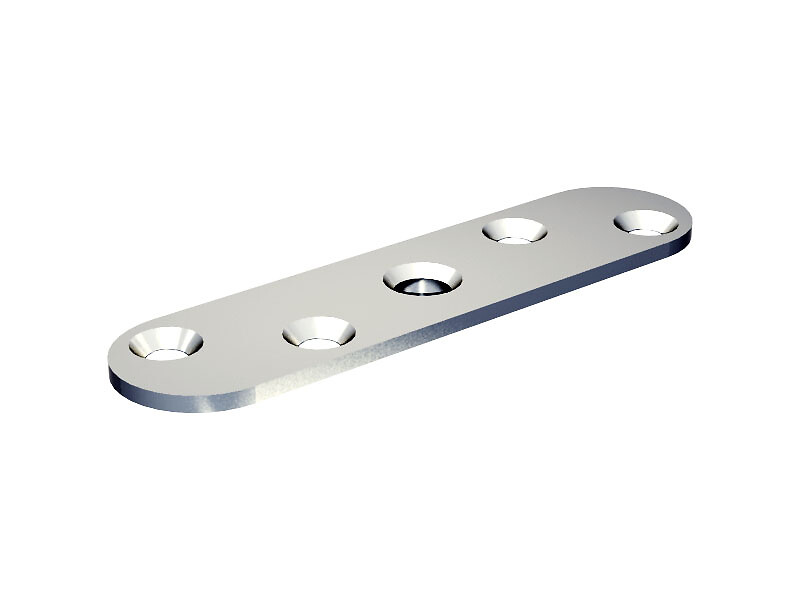 Plate for edge mounting