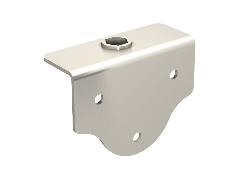 Stainless steel plate for screwing onto flat surface Stainless steel plate for screwing onto flat surface