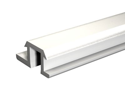 Biały szynoprzewódz PVC - 3 m