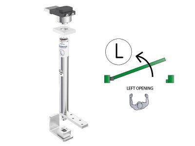 Kits pivots ferme-porte pour portillons