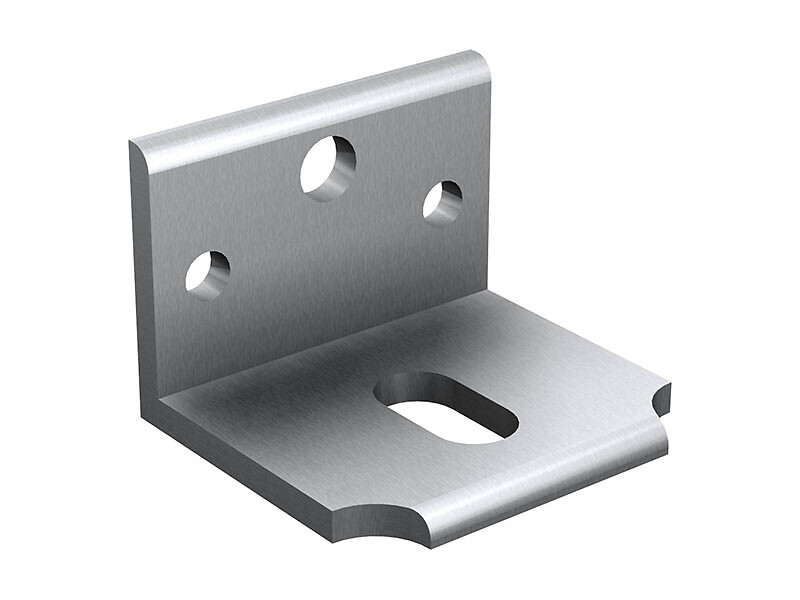 Angle bracket for screwing