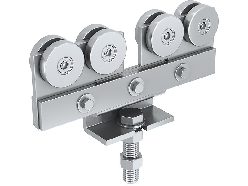 Double frame with gooseneck support