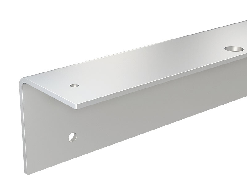 Équerre de fixation murale en acier zingué - porte 1130 mm
