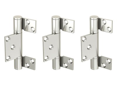 Set de 3 charnières en inox