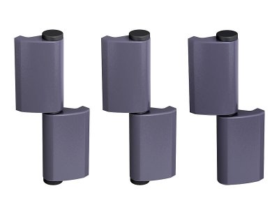 Set de 3 paumelles à souder