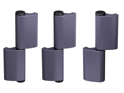 Set de 3 paumelles à souder