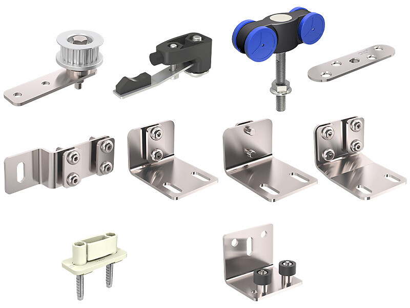 Garniture pour 3 portes de 120 Kg