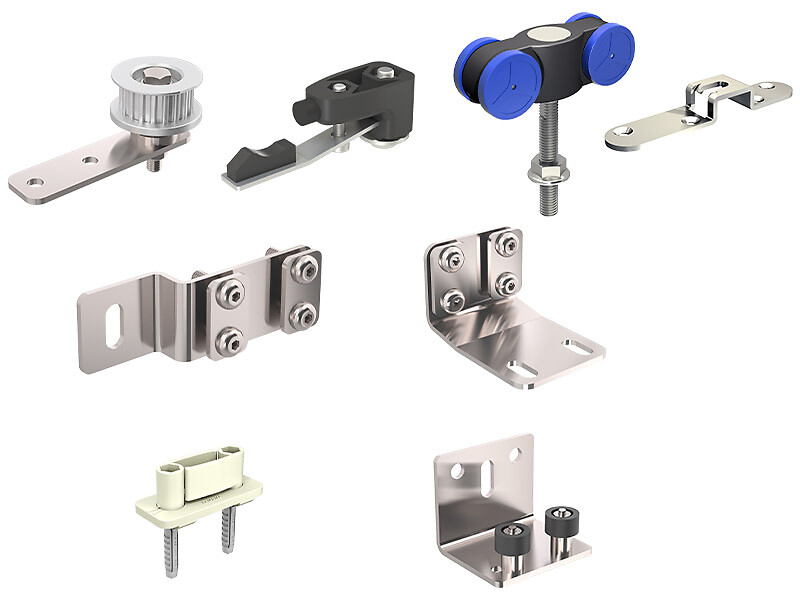 Garniture pour 2 portes de 120 Kg