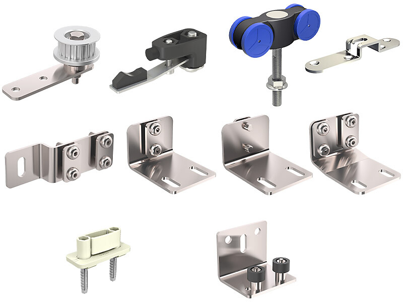 Garniture pour 3 portes de 120 Kg