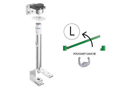 Pivot kits door closer for gates