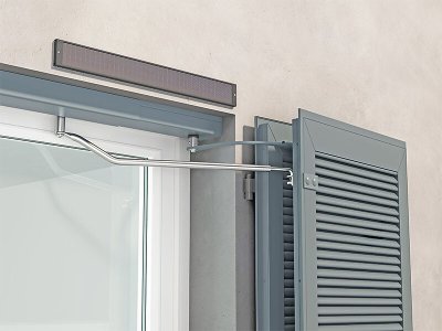 Multi-angle protractor for hinged shutter