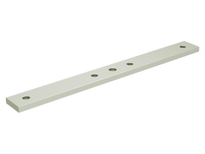 Stainless steel plate for edge mounting