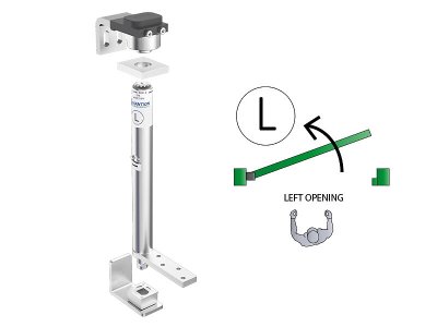 Kits pivots ferme-porte pour portillons