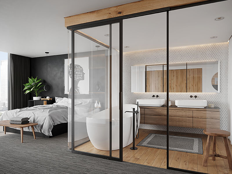 SAF®-SLIM - Système coulissant droit pour portes en bois