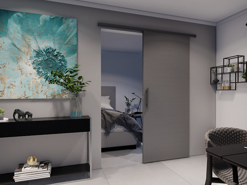 SAF®-SLIM - Système coulissant droit pour portes en bois