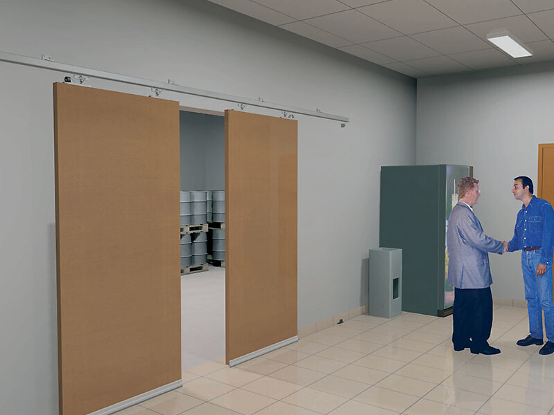 SUPERCADETTE - Système coulissant droit pour portes en bois
