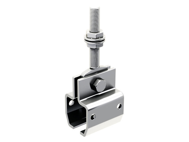 Clamping bracket with hanging screw